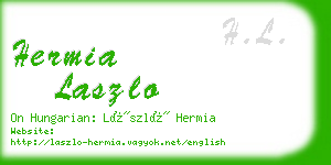 hermia laszlo business card